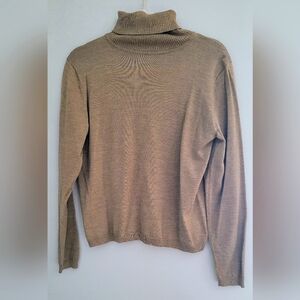 Pendleton Merino Wool Cozy Turtleneck Sweater Camel Women's Medium